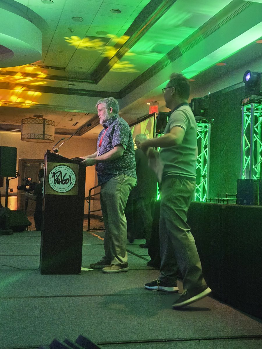 heroinitiative's tweet photo. Congratulations to Jeffrey Brown, recipient of the Dick Giordano Humanitarian of the Year Award! @GeneHa presented him with the honor tonight at the @ringoawards during @baltimorecomics. Thank you, Jeffrey, for showing up for the comics community. #BeTheHero #BCC2026 https://t.co/jEbSqSpbgs