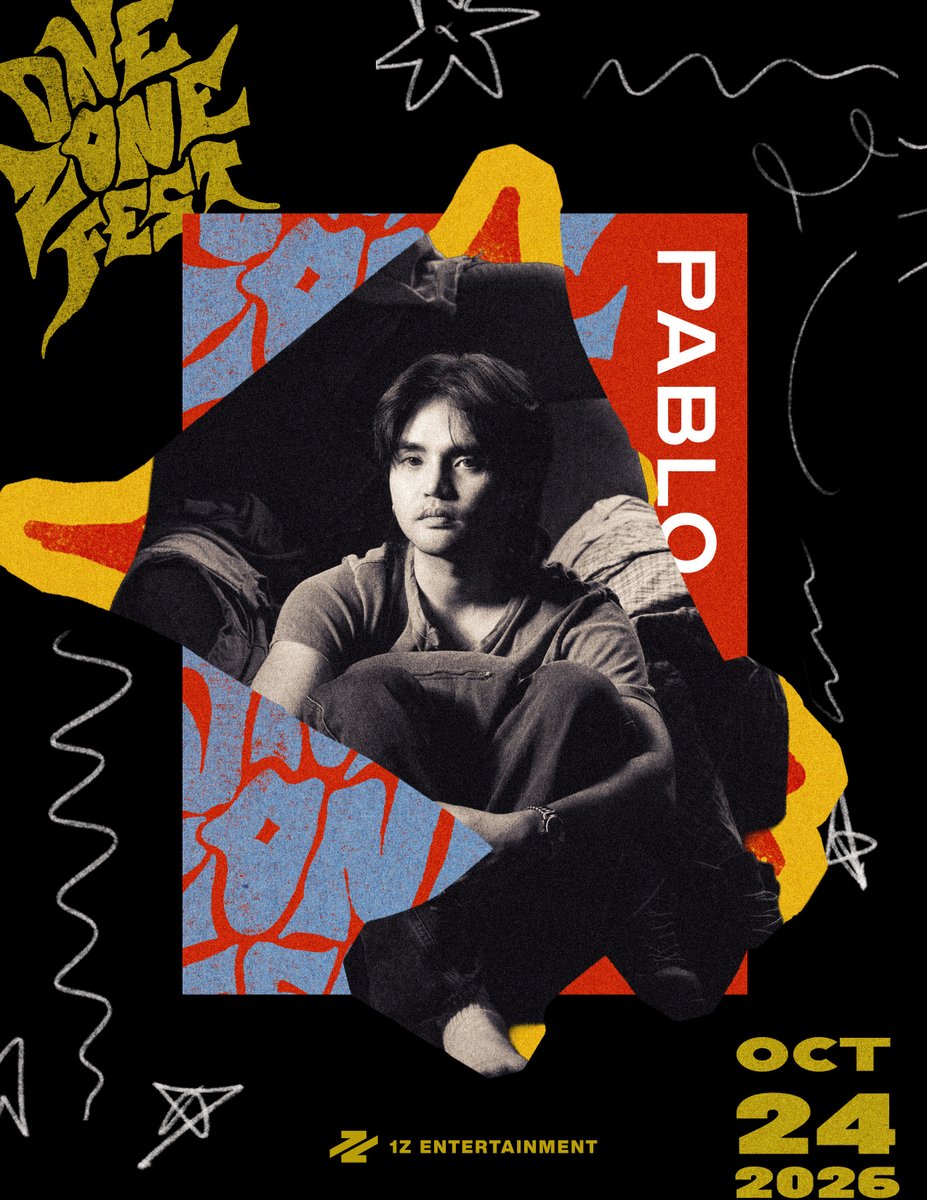 1zentertainment's tweet photo. 📣 Umuusad, 'di man agad, kinabukasan 🩶

Take the next step &amp; experience PABLO's music live at the ONE ZONE FEST on October 24-25 at the Araneta Coliseum!

Tickets will go on general sale starting September 30 via TicketNet. Stay in the zone.

#OZF #OneZoneFest #1ZEntertainment https://t.co/KE2axIO5iR