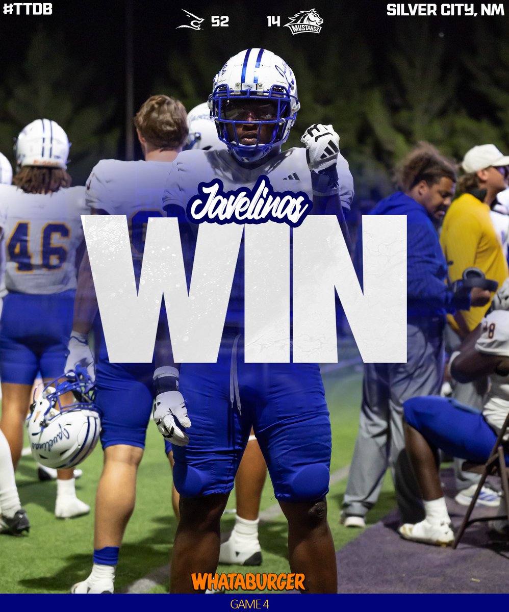 JavelinaFB's tweet photo. More interested in taking gold than silver from Silver City. JAVELINAS WINS!

#GoJavelinas #TTDB https://t.co/baoQbHpTEv