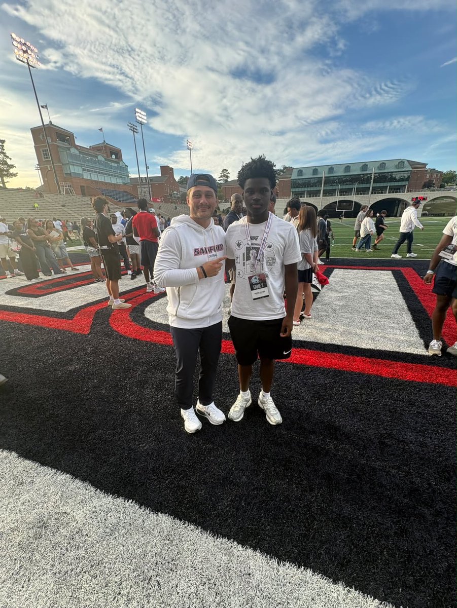 CT3_9's tweet photo. Had a Great Time at @SamfordFootball looking forward to being back soon
@Coach_Grass @cally_chizik @MasonRice23 @DrewSwinney5 https://t.co/kD0Utexgya