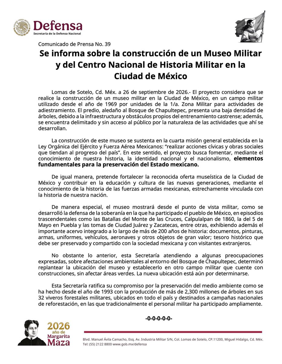 TaniaLariosMX's tweet photo. Morena negó que existiera un proyecto para construir un museo en Chapultepec, tan existía que anunciaron que replantearán su ubicación. ❌

Con la fuerza de la denuncia y exigencia ciudadana logramos defender el bosque y evitar la destrucción de Chapultepec y miles de árboles!🌳 https://t.co/sWkunOU4Vg