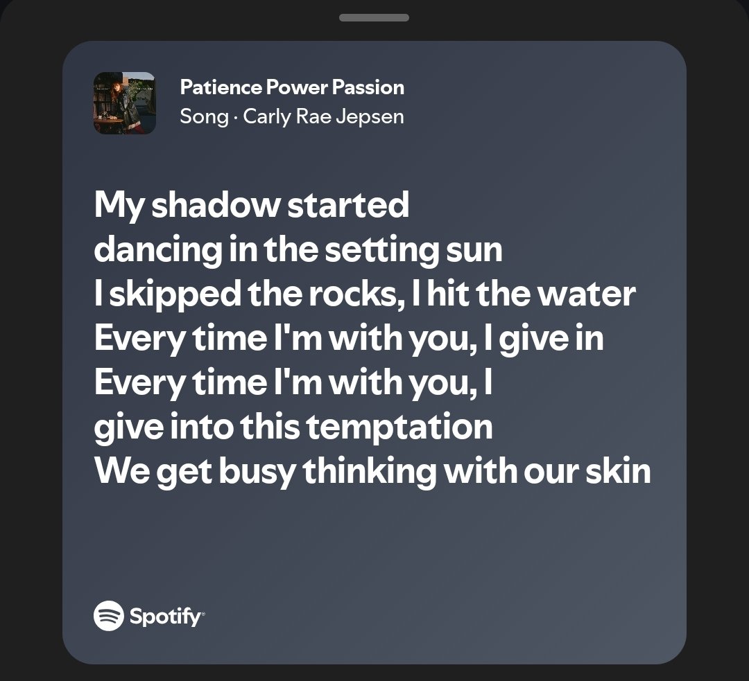dear_julien's tweet photo. I really really love Day &amp; Night. Carly's writing has such a clear identity across all her albums so it's cute to see her lean on certain phrases or words and call back to them in a similar context on later projects. 

Love you @carlyraejepsen!! https://t.co/jhxCbmF7d5