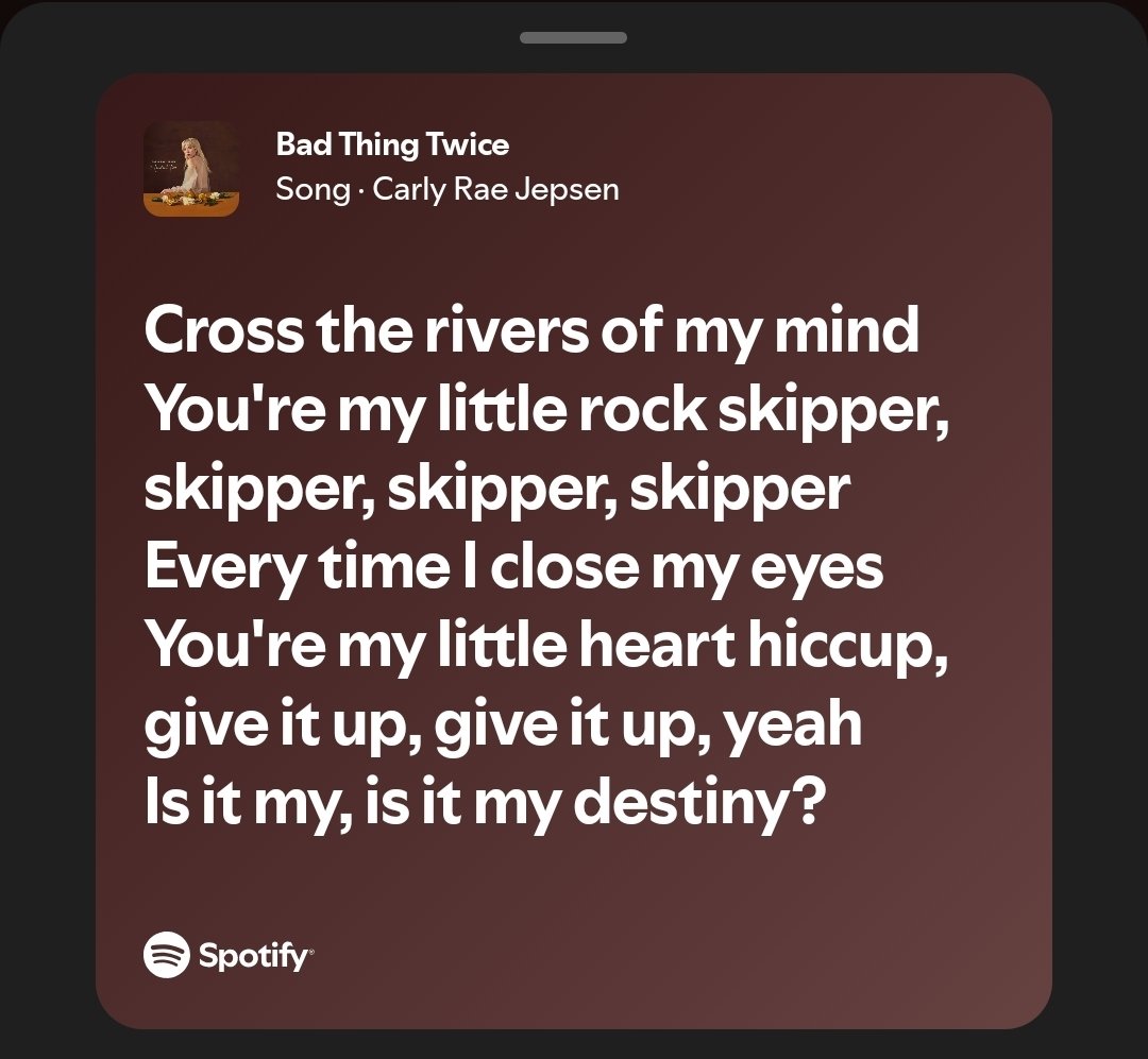 dear_julien's tweet photo. I really really love Day &amp; Night. Carly's writing has such a clear identity across all her albums so it's cute to see her lean on certain phrases or words and call back to them in a similar context on later projects. 

Love you @carlyraejepsen!! https://t.co/jhxCbmF7d5