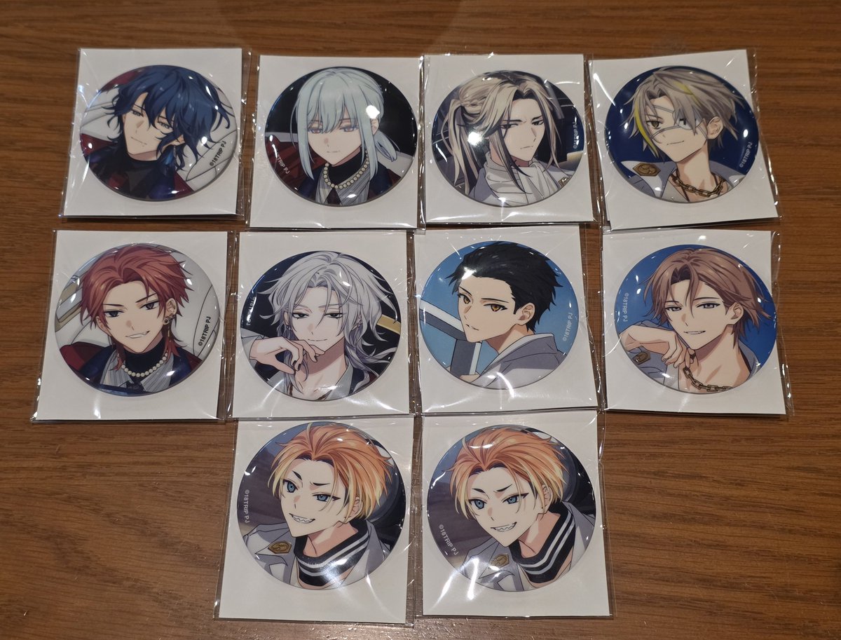 _updownup's tweet photo. 【交換】18TRIP エイトリ キャラバッジコレクション2nd Anniv. HAMAMEGURI ハマメグリ 展示会

譲:練牙 礼光 あく太×2 七基 太緒 幾成 夜鷹 琉衣 潜
求:潮

本日～15時、または後日 横浜手渡し
出先につきidなし
ご不快でなければ2:1も可能です
検索からもお気軽にお声がけください https://t.co/OMJUSTpmNa
