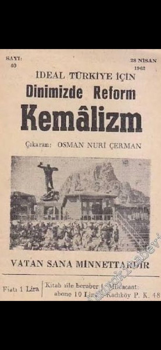 DEVRANKESK's tweet photo. @fehmi_ilkay Mensupları tarafından Türkçülük, modernlik, ateistlik, bilimcilik vs maskelerle pazarlanan M.kemal'e ilahi vasıflar yükleyen batıcı kemalizm (Atatürkçülük) orijinalinde bir dindir. https://t.co/3yDqG2hrPC