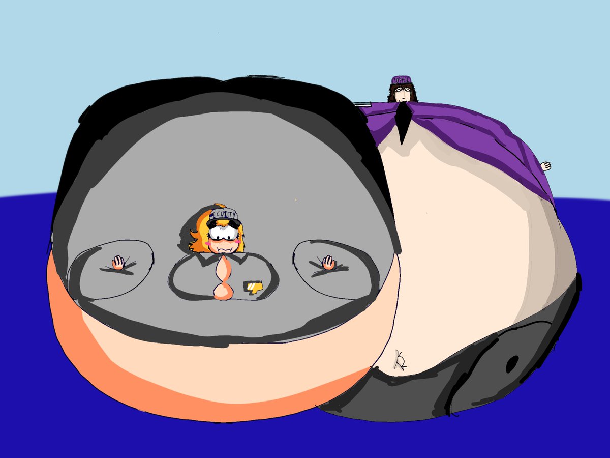WalesDrag's tweet photo. Vanessa and Sophie just got a delicious meal, then they ate lots and lots and lots of food and every thing. Rosemary Walten came here to give them a dessert, when they try a dessert, They are all inflated like a blimp. They are so full that she is gonna explode! https://t.co/jDEQlYyKk3