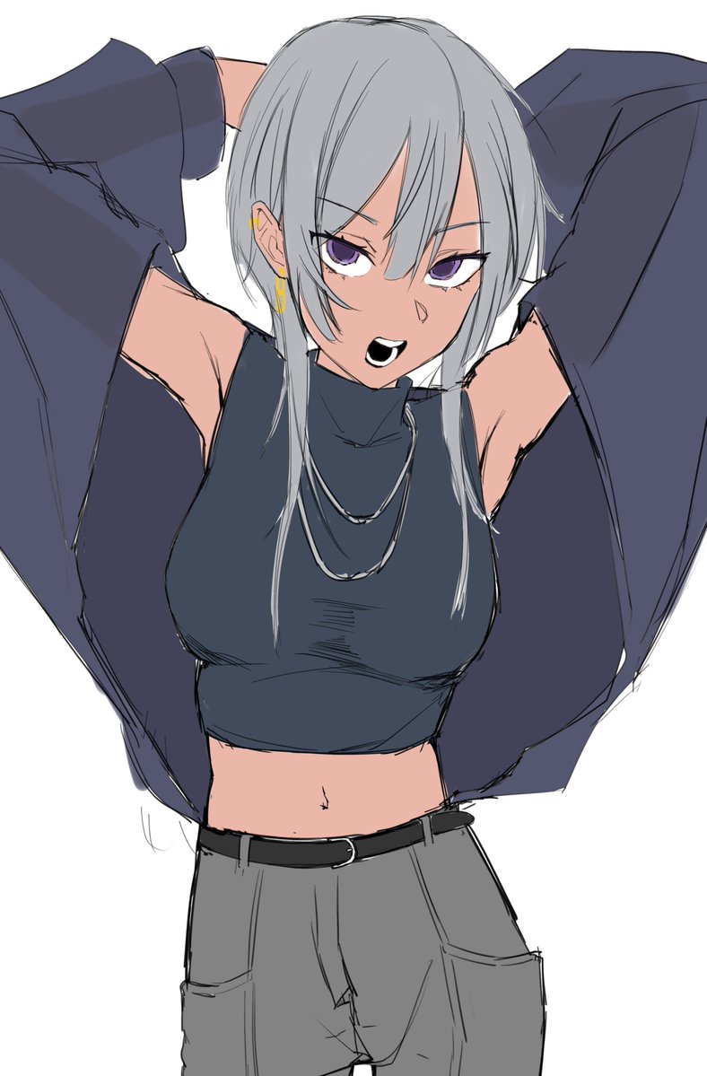 syanimoku's tweet photo. ラフ
オリキャラ案
#イラストㅤㅤㅤ https://t.co/0LIn9ENhgz