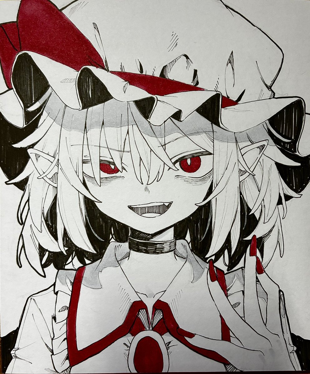 Uwata_h's tweet photo. レミリア 色紙 https://t.co/7gk6B5tyKA