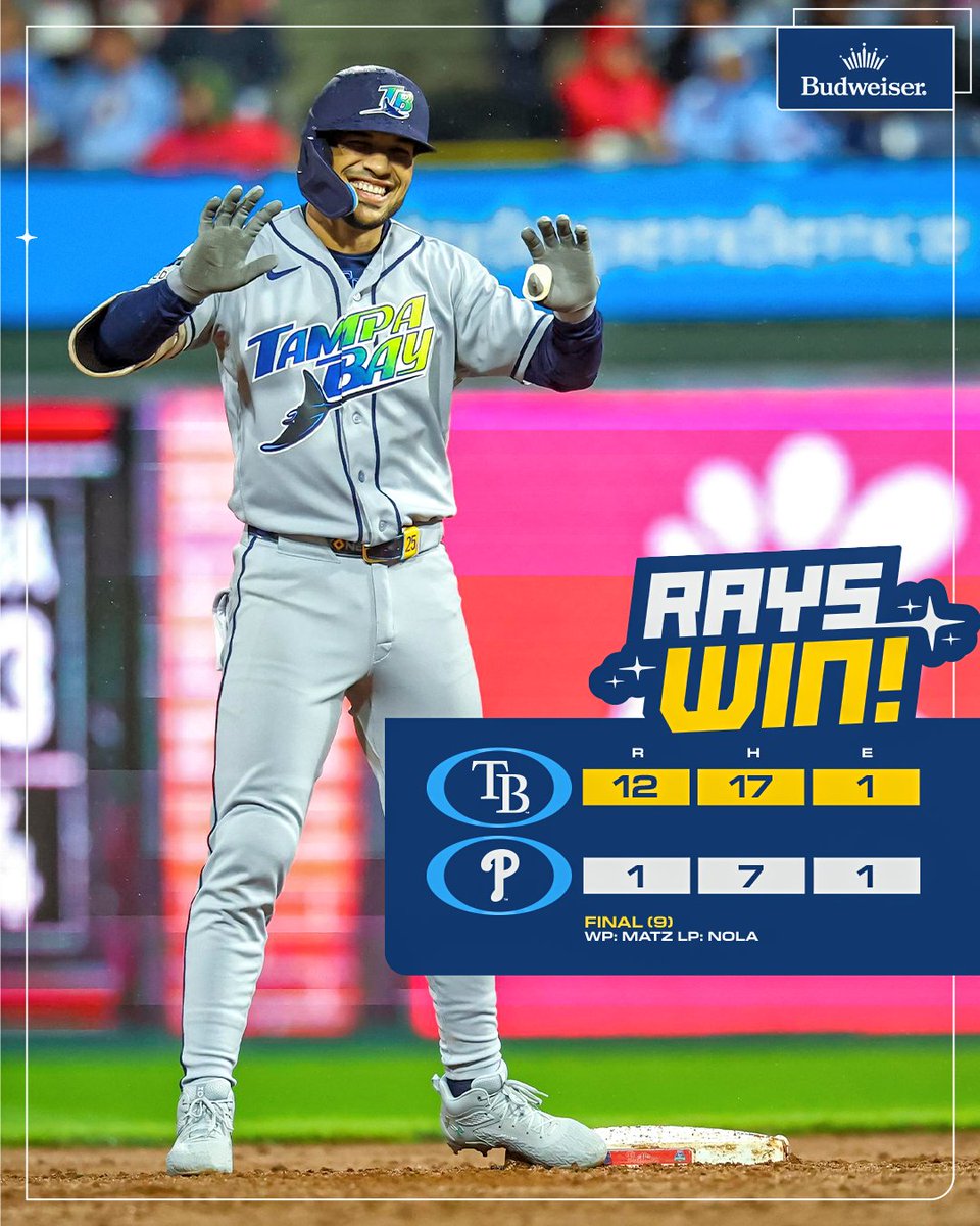 RaysBaseball's tweet photo. By the dozen 

#RaysWin | #RaysUp https://t.co/nVUzC48lNM