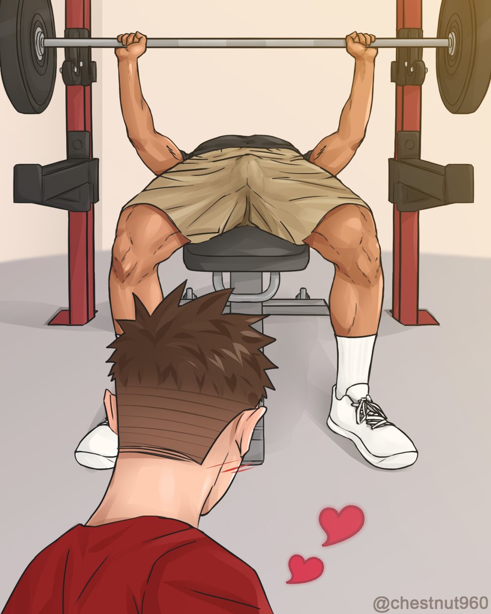 chestnut960's tweet photo. I can’t help but take a second look when I see someone bench pressing. 👀 https://t.co/bboLgeGQdb