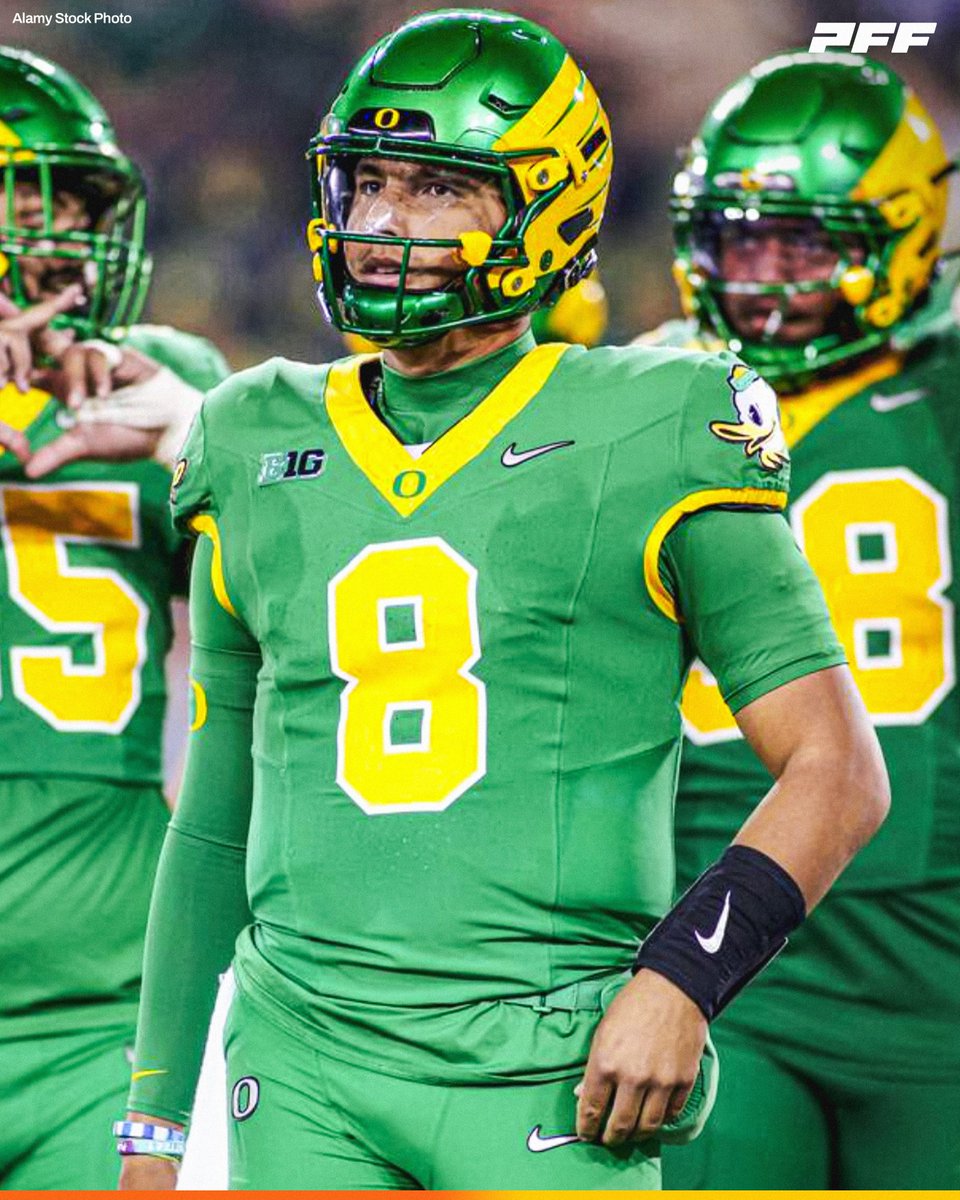 PFF_College's tweet photo. Oregon QB Dylan Raiola | Week 4 vs USC:

🦆 19/25
🦆 289 YDS
🦆 2 TDS
🦆 0 INTS

@oregonfootball https://t.co/JBhKR0S9zm