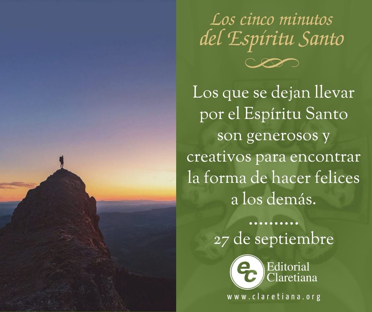 LosCincoMinutos's tweet photo. https://t.co/22s7MZxe3j

https://t.co/vgwcoMCh5f

https://t.co/PaaYroR4TU

https://t.co/ixYhUyCFqN

#CincoMinutos #EspírituSanto #VíctorManuelFernández #EditorialClaretiana #Oración #Reflexión #Bendición #Jesús #Dios #Paz #Esperanza #Confianza #Pentecostés #Septiembre #Domingo https://t.co/4OZKLswlg5