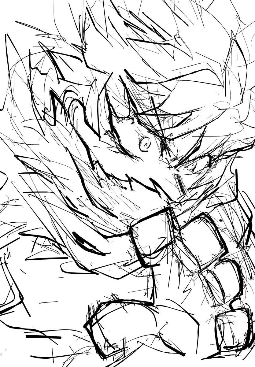PIENrakugaki's tweet photo. 勢いで描いたデク上げときます。
こういうやつちゃんとした線画にするの難しいから落書きで誤魔化してます。
ぐちゃぐちゃしてた方が勢い良く見えるし。

いつか気が向いたらちゃんと描いてみるかも知れない。 https://t.co/Dqh2W2G3id