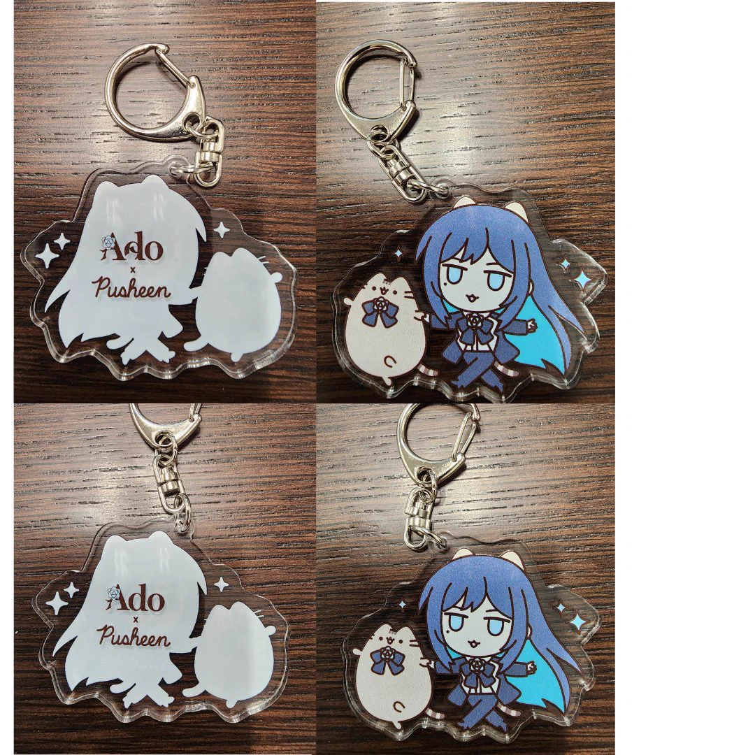 キーホルダー・アクリルキーホルダー Ado x Pusheen Acrylic Key Chain あるる ｜ よだか大阪 両日 参戦🌹 on X: 