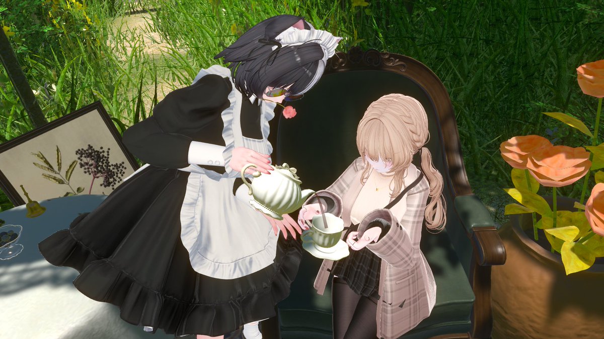 cheesecakemonai's tweet photo. おやお嬢様　お茶もう少しいかがですか？ https://t.co/S40kPyN5GC