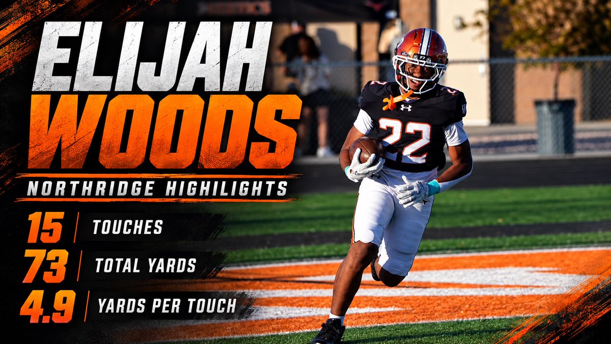 Elijah_X_Woods's tweet photo. Proud of this team. 43-7 Senior Night win over Northridge. Our defense forced turnovers and TFLs while our offense stayed balanced.
A few of my plays: vision, quick cuts, finishing forward, receiving and an LB blitz pickup.
#AGTG #RecruitElijahWoods #2027RB #UTHSFB #ClassOf2027 https://t.co/UI2Ik2gw0O