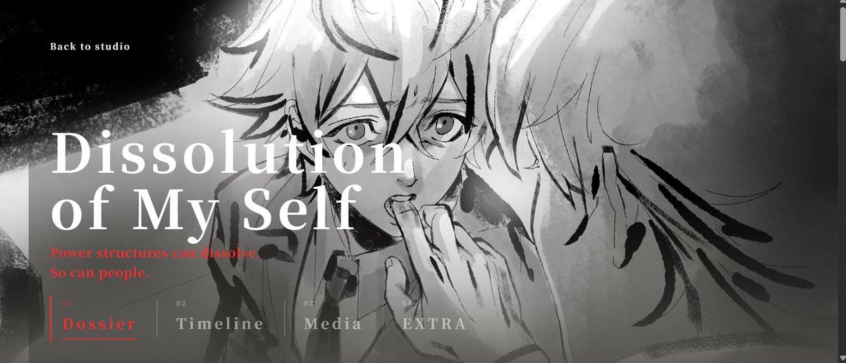 popelephant1's tweet photo. 🐘 Pop Elephant Studio has a website!
And #dissolutionofmyself #俺の解体史 has an ARCHIVE page, packed with dossiers, timelines, media, and a freshly baked short novel. 📖
Come poke around! 👀
https://t.co/pYdaKRiq6M https://t.co/zLRSe5Ceiz