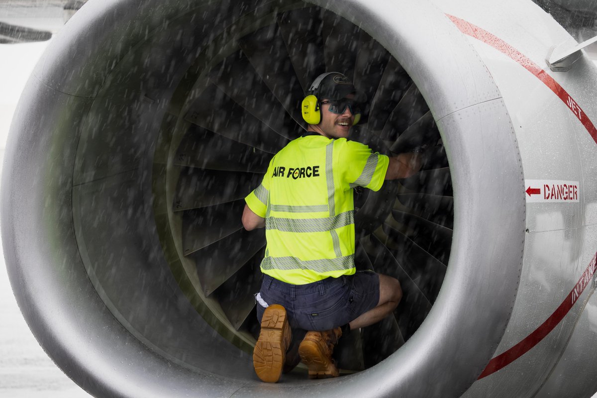 DefenceAust's tweet photo. Eyes on the region. Partners in security. ✈️

Two @AusAirForce P-8A Poseidon maritime patrol aircraft deployed to the 📍 Philippines in September 2026, conducting missions over the South China Sea and West Philippine Sea.

RAAF maintainers supported the deployment by conducting aircraft servicing, inspections, fault-finding and maintenance to sustain flying operations.

Regular P-8A Poseidon deployments improve maritime domain awareness and strengthen the Australian Defence Force’s working relationship with @TeamAFP.

#YourADF #AusAirForce #StrongerTogether