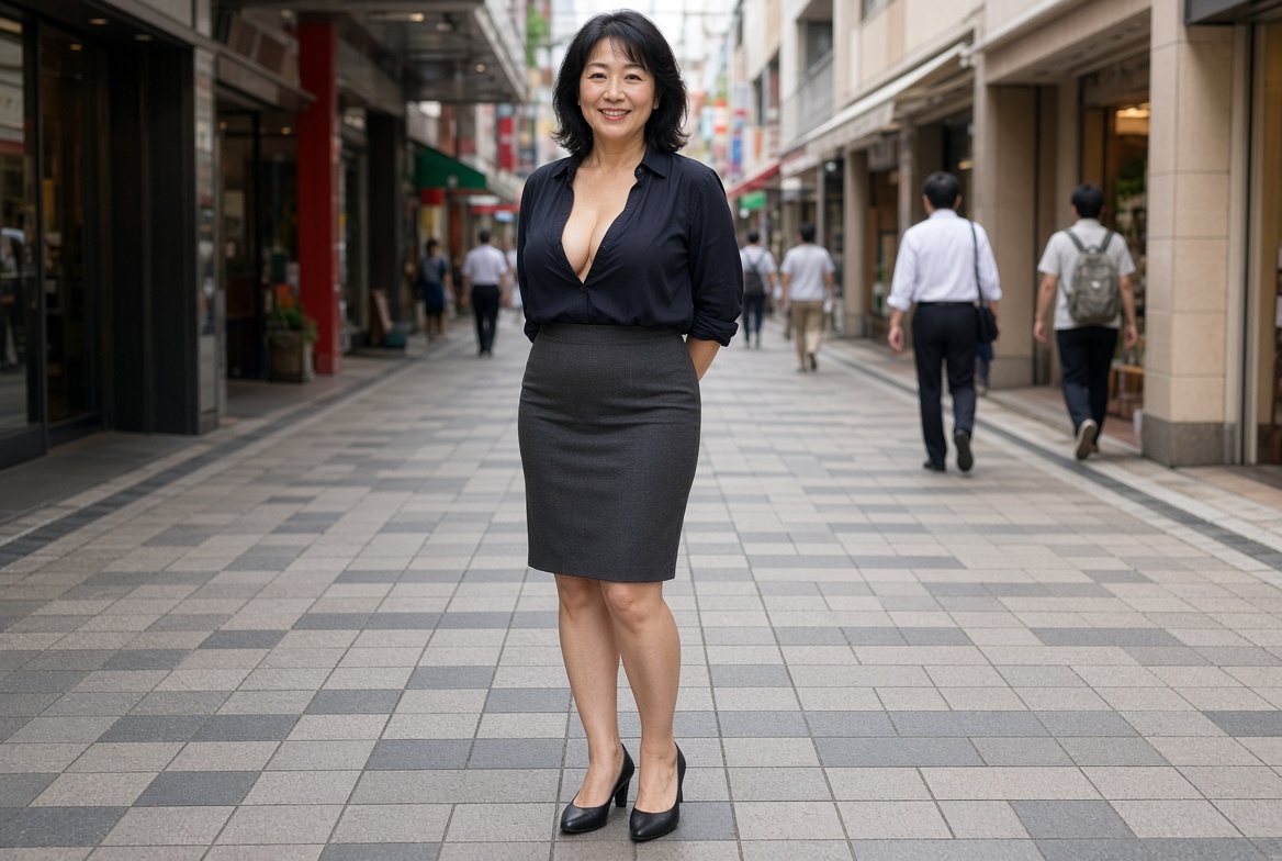 AnLeavel's tweet photo. ねぇ、正直に言って。  
50 代の熟女、こういうタイプ、あり？なし？ https://t.co/wUTLsjGy9w