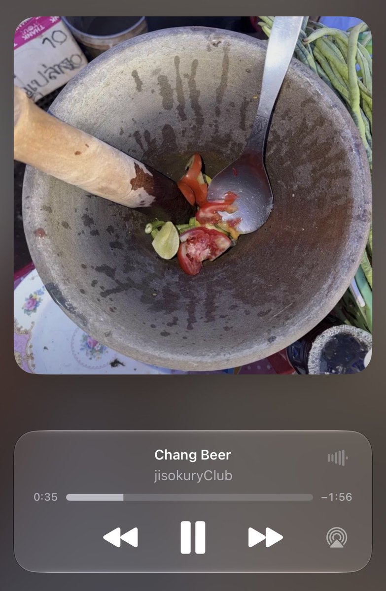 gangschiele_'s tweet photo. jisokuryclub ปล่อยอัลบั้มละ ปกเพลงเป็นรูปส้มตำ แทร็กแรกชื่อเพลง chang beer และอัลบั้มชื่อ koh larn ทุกอย่างคนไทยมาก ไปฟังกัน ๆๆ https://t.co/Oy1eOA5jyV