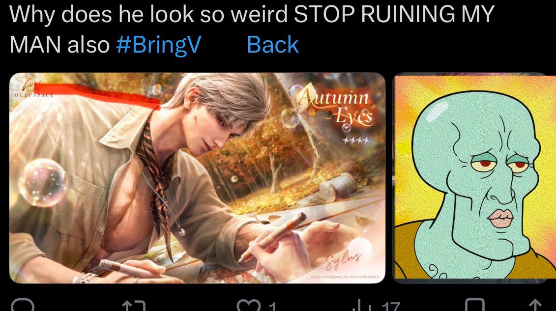 SylusBiter's tweet photo. 🙃 he's not ruined and he's not your weird Valkward.

Sylus's proportions are fine. Besides, at least it's not AI like half your weird man's art is. 💀 https://t.co/CPnAXv3GlR