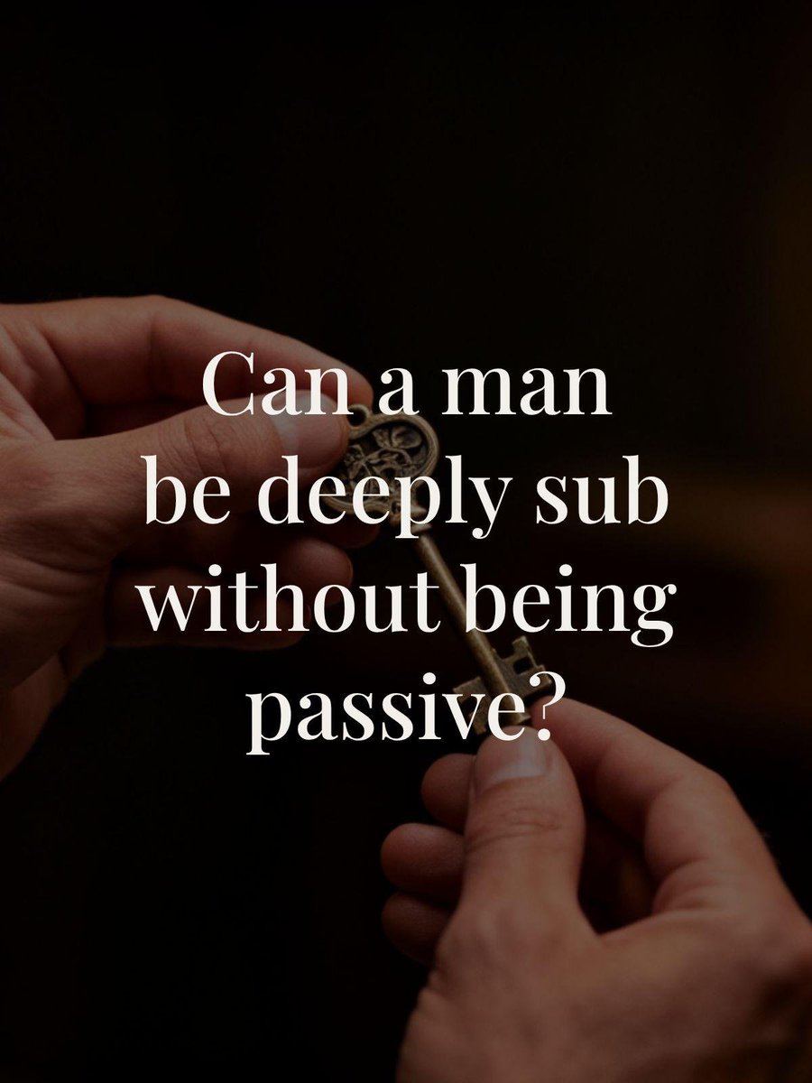 HouseSurrender's tweet photo. Sub Still Strong, Not Passive

#submissivemen https://t.co/ptbU14JKI5