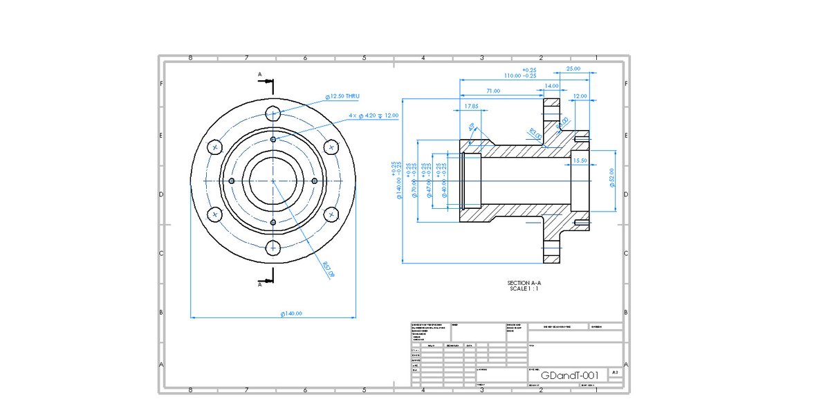 shahiharishjung's tweet photo. Practicing Mechanical Drafting in SOLIDWORKS 
⚙️Working on engineering drawings with section views, dimensioning, annotations, and GD&amp;T.
#SOLIDWORKS #MechanicalDrafting #CAD #MechanicalEngineering #EngineeringDrawing #GDT https://t.co/OTiGFpgvQX