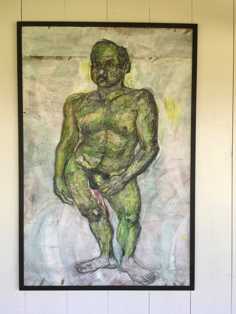 eroerny's tweet photo. Desnudo, dibujo hecho por Miguel Ventura, circa 1988.
Ventura dibujó al modelo, un hombre fornido que conoció en los Baños Molinos Mixcoac.
El artista lo dibujó en su taller de la calle Espigones, núm. 13, en Las Águilas.
Adolfo Riestra conservó el dibujo en su colección.
🌈💚🔥 https://t.co/VFwAnbST1q