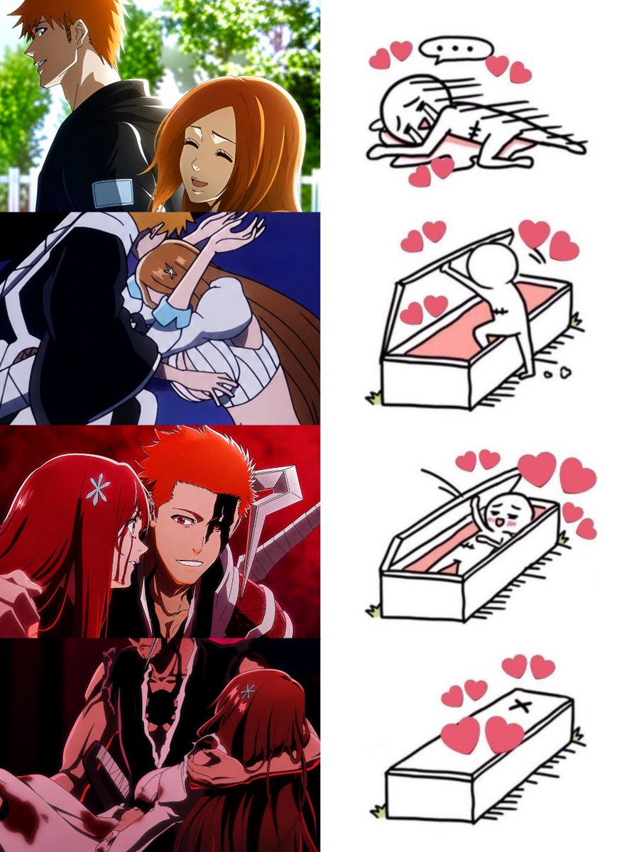 ichihimepics's tweet photo. Orihime fans' reaction to these scenes https://t.co/y5GPOYThhN