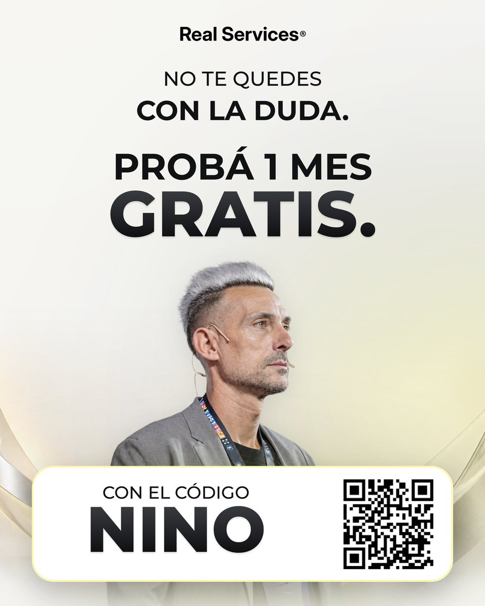 realservicesapp's tweet photo. ¡Bienvenido a la familia, @peluquerianino! 💛💈
📲 Probá 1 MES GRATIS de Real Services con el código NINO.
Gracias por confiar, Nino. ¡Vamos por más! 🤝
#RealServices #PeluqueriaNino #BarberiaArgentina #Barberos #TurnosOnline https://t.co/kVBADdU6y0