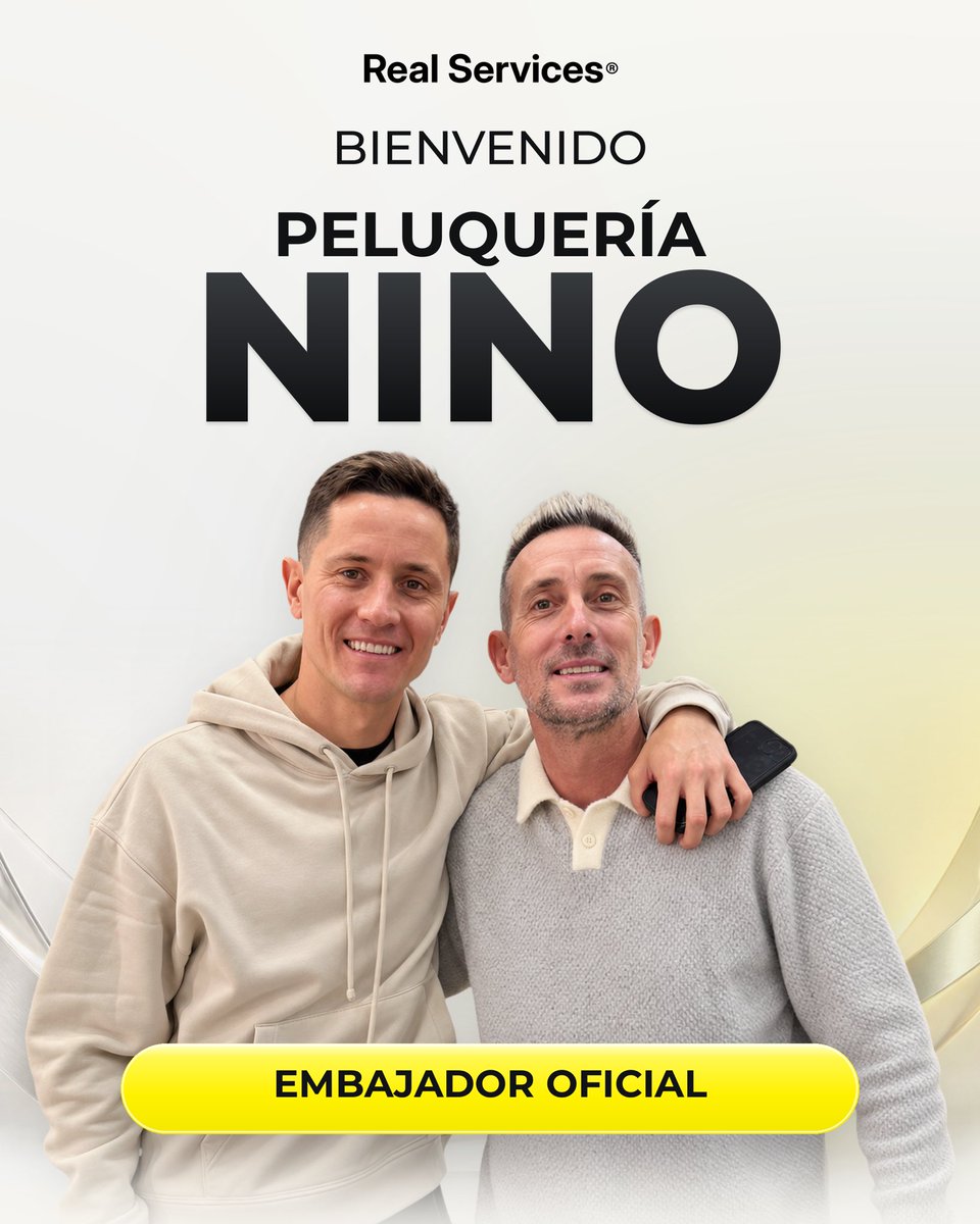 realservicesapp's tweet photo. ¡Bienvenido a la familia, @peluquerianino! 💛💈
📲 Probá 1 MES GRATIS de Real Services con el código NINO.
Gracias por confiar, Nino. ¡Vamos por más! 🤝
#RealServices #PeluqueriaNino #BarberiaArgentina #Barberos #TurnosOnline https://t.co/kVBADdU6y0