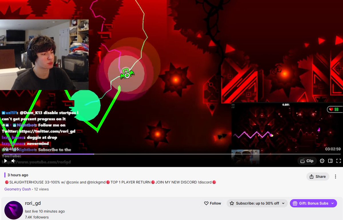 beastmonstergrl's tweet photo. doggie in the bottom right corner and having trick and conix in the stream title bro holy SHIT how hard did you fall off😭😭 https://t.co/rJFF0tES5u