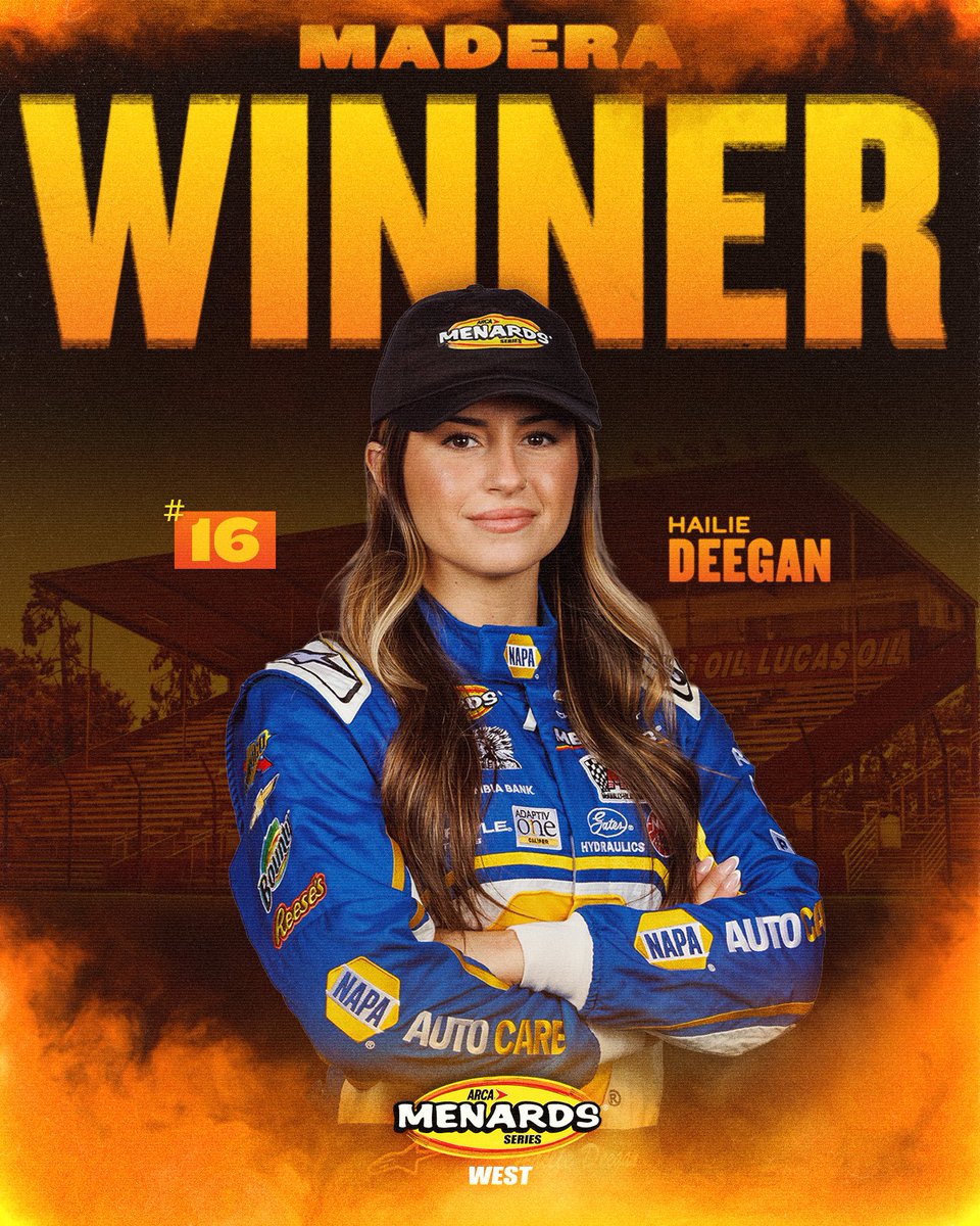 ARCA_Racing's tweet photo. Hailie Deegan is BACK in West Series Victory Lane! https://t.co/vbyELlJVRZ