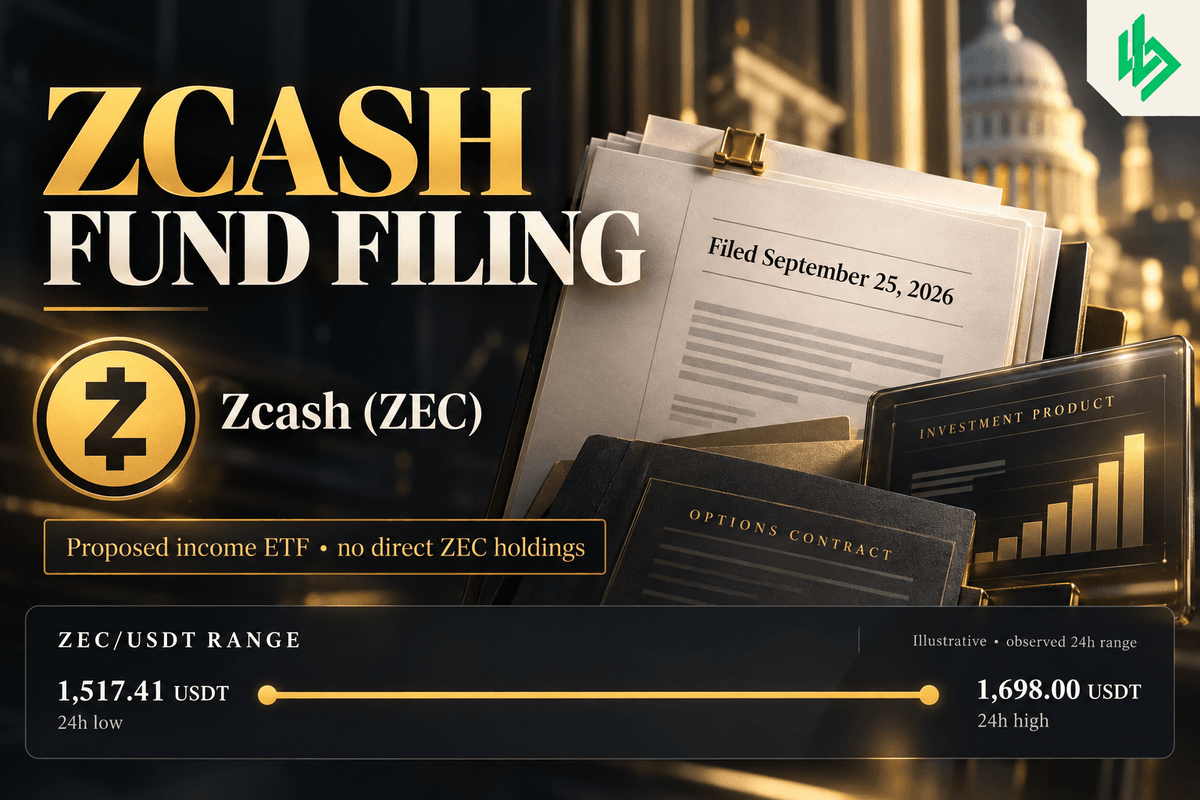 blockvia_'s tweet photo. Grayscale filed for a proposed ZCSH High Income ETF on Sept 25. It would use options on Zcash ETPs, not hold ZEC directly. $ZEC: 1,646.91 USDT (+7.29%/24h); cause unverified. 

▶https://t.co/u0dIn8NX2f
#ZEC #Zcash https://t.co/GdKetV2vbT