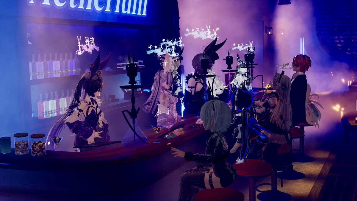 Aetherium_VRC's tweet photo. 昨日は当店にお越しくださりありがとうございました！

店長念願の断罪バニー営業に涙が止まりません😭
みなさんにとっても素敵な時間になっていましたら幸いです。

来て下さった方はぜひ、#VRCエーテリウム で写真や感想を投稿してください✨ https://t.co/tfjIPemii0
