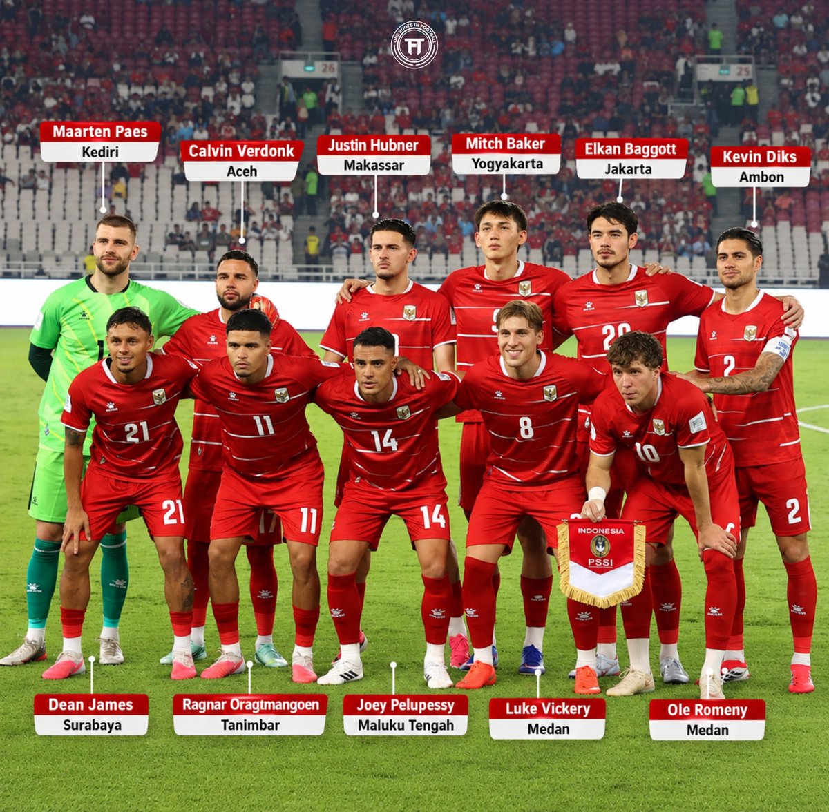 FT_IDN's tweet photo. They come with connections from various cities in Indonesia, clear roots and legal regulations.

It's up to you whether you like it or not when they represent their roots 🇮🇩

Whoever carries the name of this country I will support 🫡

One Roots In Football 🪢 https://t.co/QqDvEhu9ub
