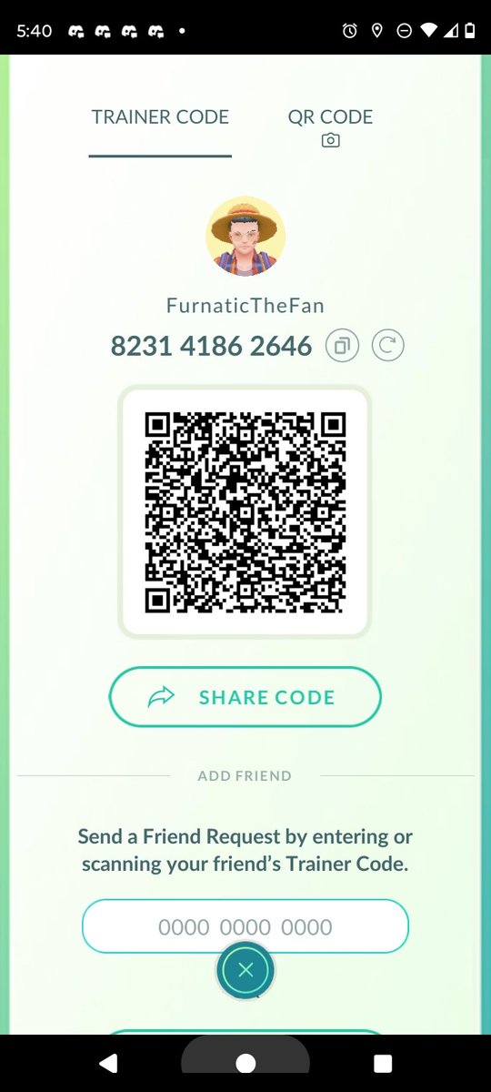Jacob673301's tweet photo. I do got a Pokemon Go friend code and if anyone wants to add me please check out my QR code or add me

Friend Code: 8231 4186 2646

I do like to send Gifts and I want to be invited on raids occasionally and want to do remote trades https://t.co/IluC2F4oEF