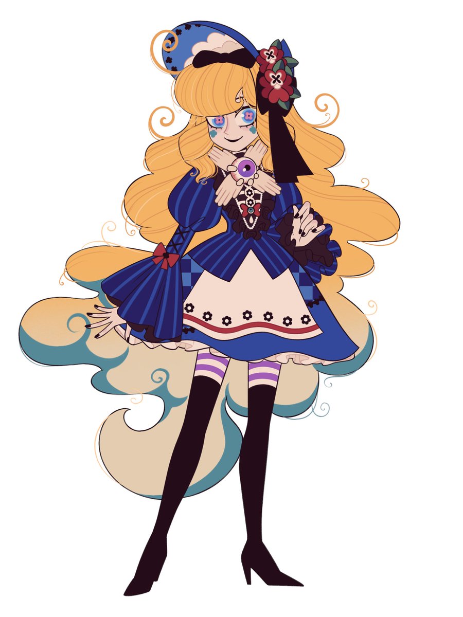 PandaPrrlynew's tweet photo. @ChrisZimme46600 I wonder what costume you will choose for her😌She's designed is inspired by Alice in wonderland https://t.co/TrIZn5xkak