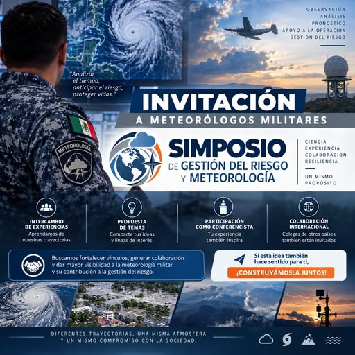 METEOROGEMES's tweet photo. Es un honor para mi, ser invitado por la Nación Hermana de México, para exponer en un SIMPOSIO, como Técnico Meteorológico Militar, sobre mi experiencia como meteorólogo en la Antártida y, sobre la meteorología en la protección al vuelo y, defensa civil. https://t.co/W3QYB2zxBG