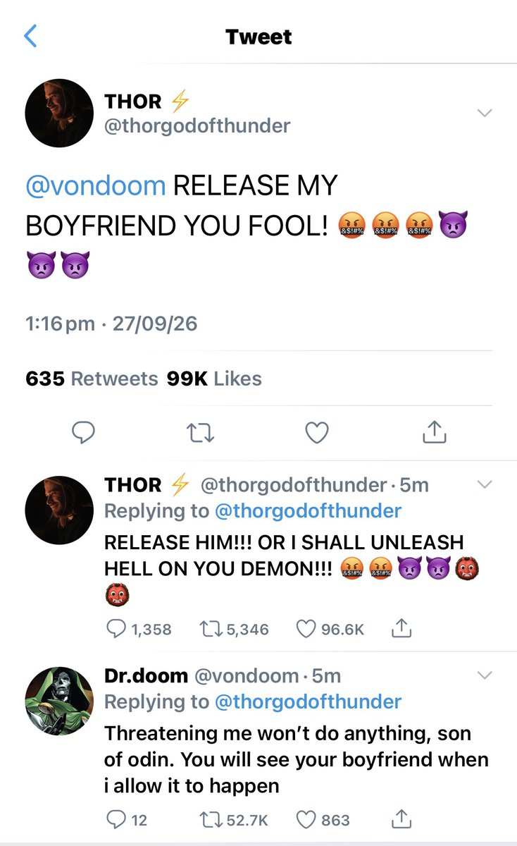lokiithinker's tweet photo. I cant believe this actually happened in doomsday https://t.co/xoypvP988T