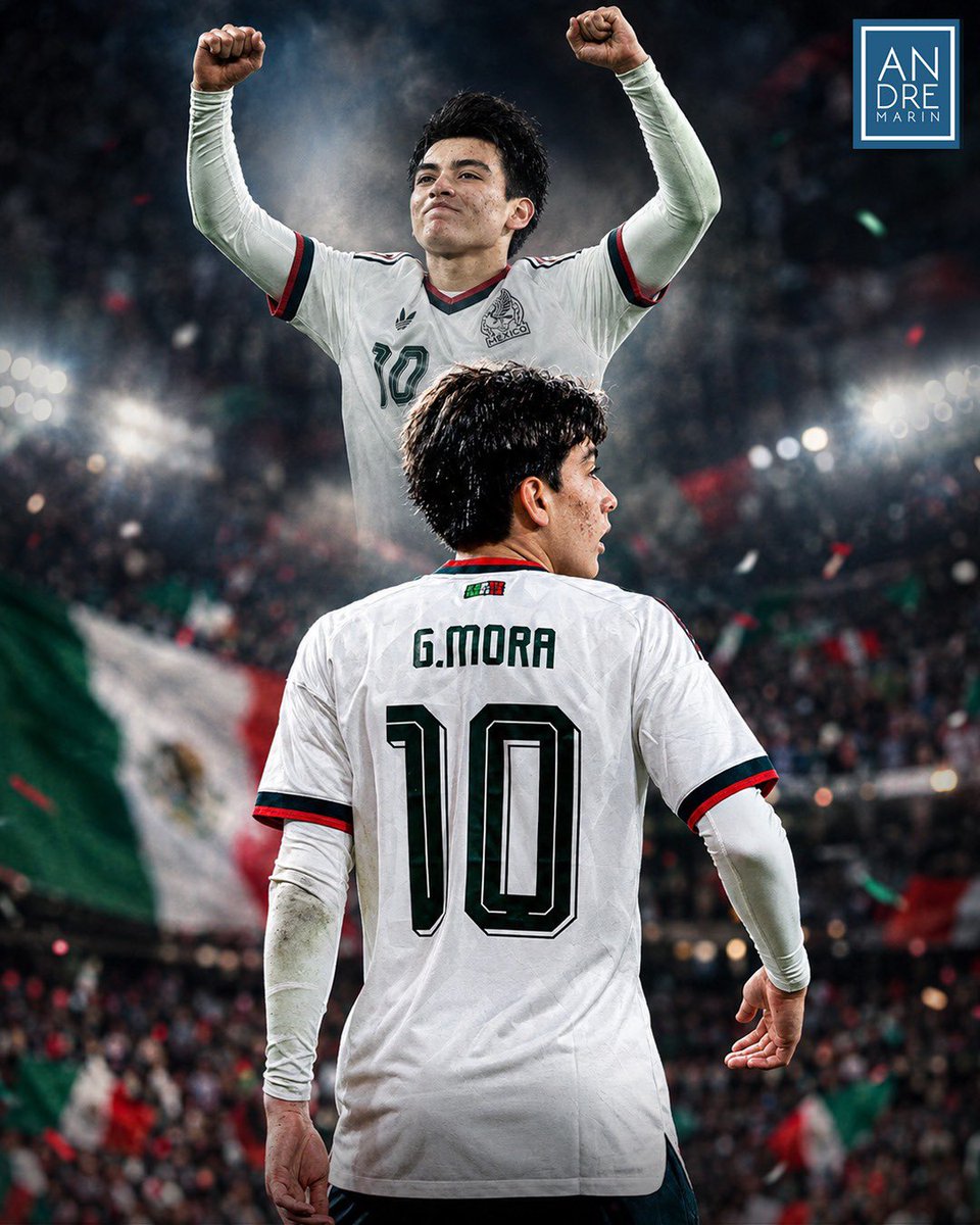 andremarinpuig's tweet photo. ¡EL PEQUEÑO GIGANTE DEL TRI! 👏🏼🇲🇽

En su primer partido con el '10' en la espalda, Gilberto Mora se convirtió en el anotador más joven EN TODA LA HISTORIA de la Selección Nacional:

- 1º Gilberto Mora: 17 años y 11 meses

- 2º Manuel Rosas: 18 años y 3 meses

- 3º Carlos Vela: 18 años y 7 meses

Morita es un jugador distinto, amigos. En vez de hacer corajes diciendo que "está inflado", simplemente disfruten de un talento que no vemos muy seguido en nuestro futbol.