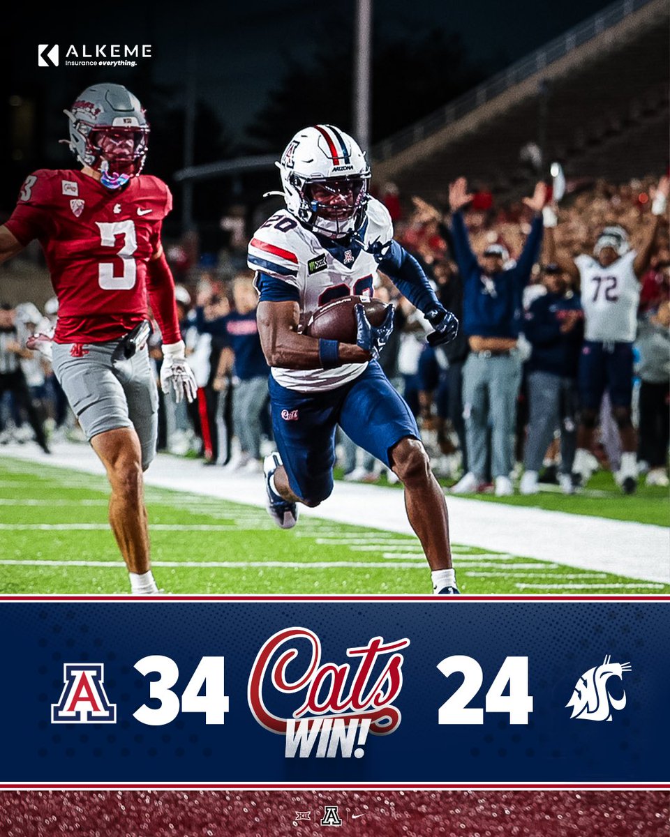 AZATHLETICS's tweet photo. CATS WIN https://t.co/hk3XcXTShT