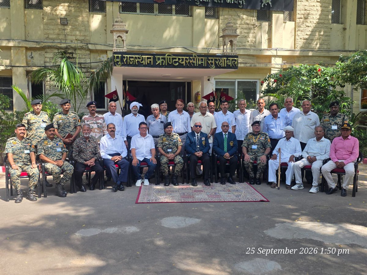 Ranbir_Crpf's tweet photo. BSF फ्रंटियर IG जोधपुर WARB मीटिंग। कल्याण बोर्ड CGHS डिस्पेंसरी व गुजरात Ex CAPF मदिरा सुविधा मांग
https://t.co/S5QToSUaa1

श्री रामचन्द्र सुंडा जी को राजस्थान अलायन्स अध्यक्ष मनोनीत https://t.co/P8okUBayZT