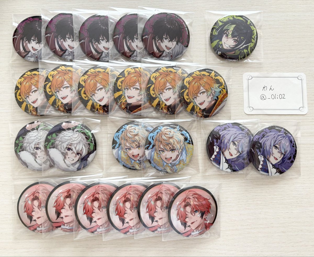 _0li02's tweet photo. 【交換】にじさんじ MECHATU-A めちゃつえー ライブ グッズ Over Drive! 1st LIVE 缶バッジ 缶バ

譲:1枚目

求:2枚目

郵送/名古屋手渡し

お気軽にお声掛けください。 https://t.co/cRx65jgsRu