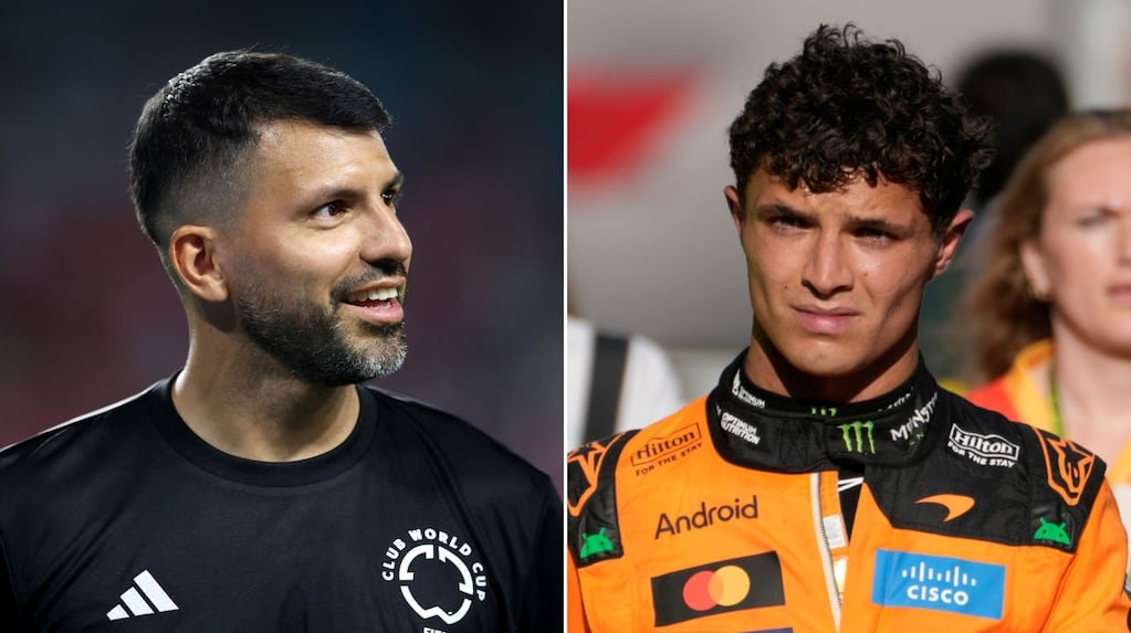 todonoticias's tweet photo. El Kun Agüero reaccionó a los dichos de Lando Norris sobre Franco Colapinto: el gesto que se volvió viral https://t.co/luReF0Ki5Q https://t.co/EUUdFPWp2F