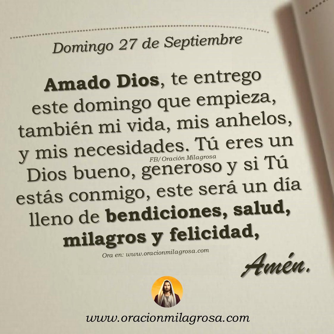 oracion_milagro's tweet photo. Oración para el domingo 27 de septiembre: https://t.co/lww9HoR1Tb ✨