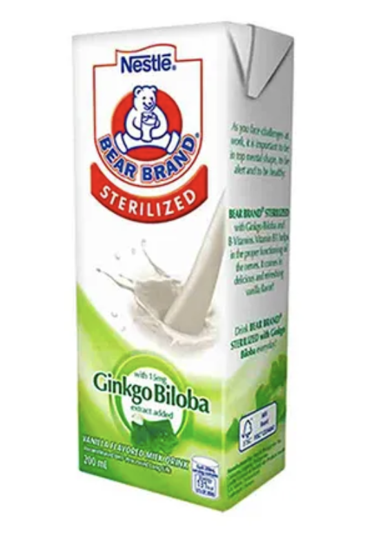 __bsides's tweet photo. hindi ak pala-vitamins (except the usual vitamin d na iniinom k even before boards) but what i drank the most during review is bear brand's ginkgo biloba ! it tastes like regular milk lang and great for energy/study boost : ) https://t.co/aaJq8dL5S3
