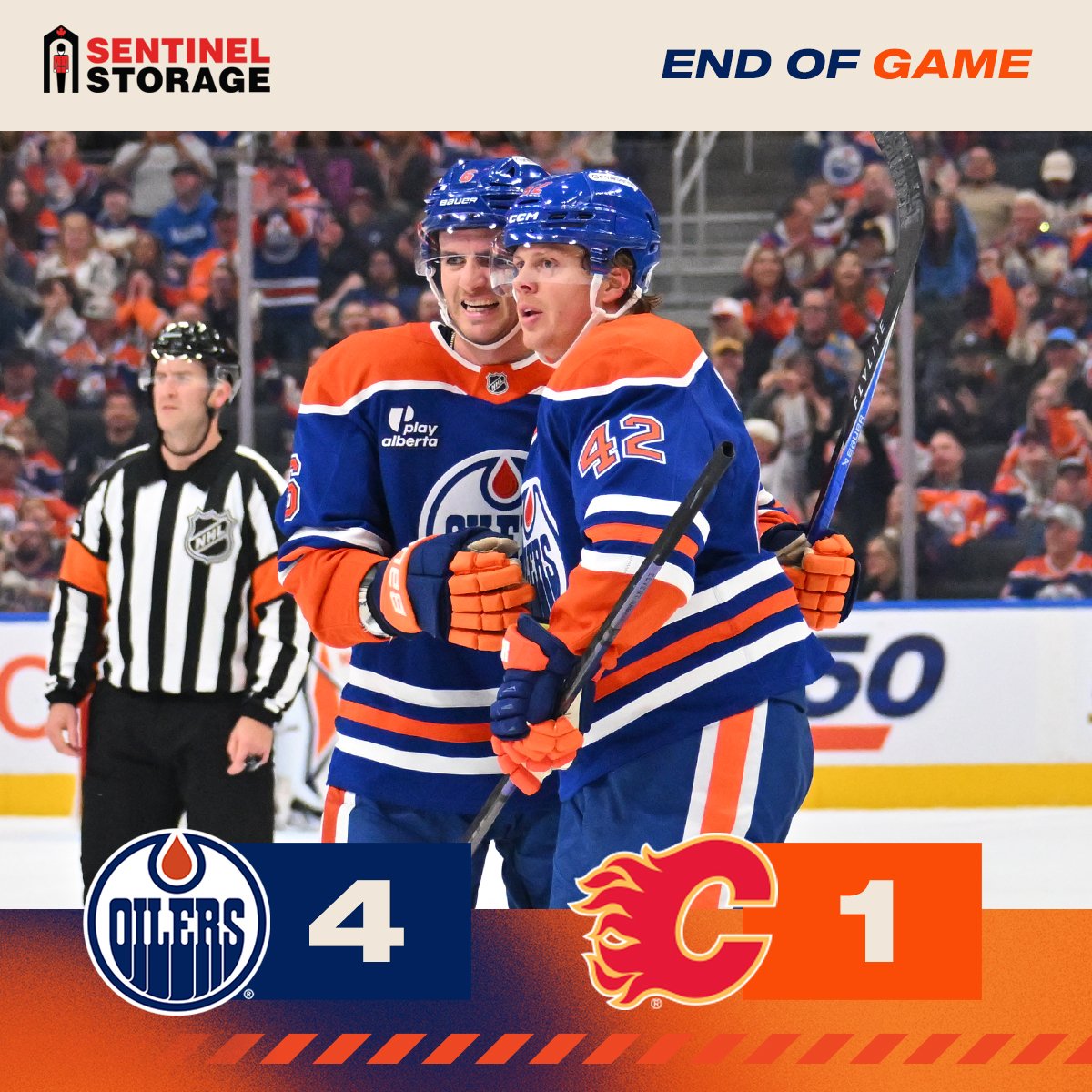 EdmontonOilers's tweet photo. A perfect 4-0 preseason! Next up, the #Oilers home opener on Tuesday against the Canucks.

@sentinelstorage | #LetsGoOilers https://t.co/FOLK2NO5gv