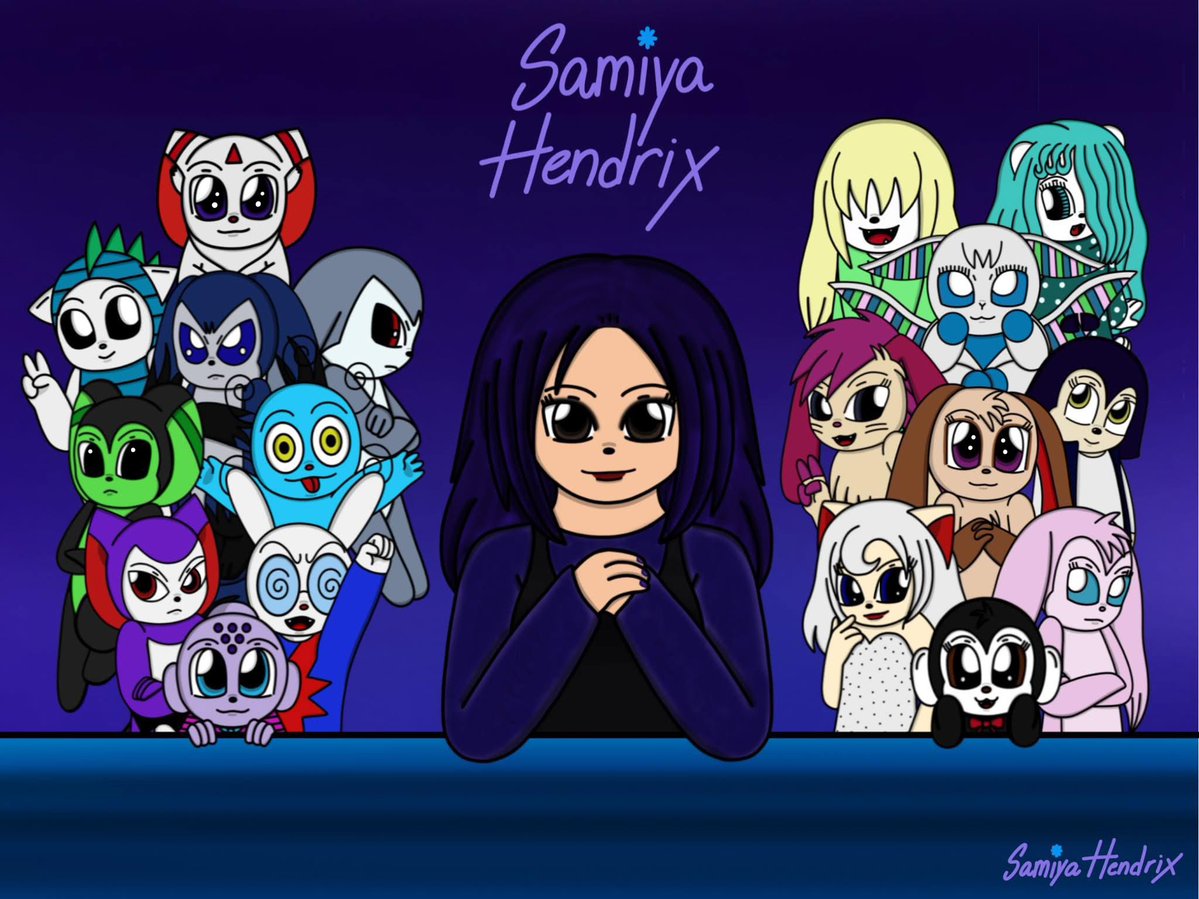 SamiG21098's tweet photo. Samiya Hendrix Caricature:)✍️💜🩵🌌🎥🎨
#digitalart #digitaldrawing #myocs❤️ #caricature #selfcaricature https://t.co/AUGlYpf7yI