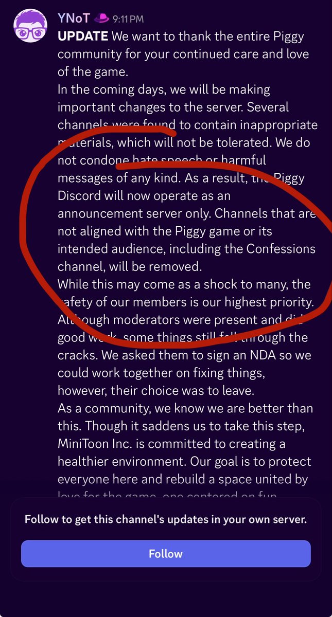 ParaToon's tweet photo. dude lost ALL the staff ofc they making the server announcement only 💀 nearly 7 years of memories just gone btw, hope y’all happy https://t.co/DhfTcnrW7Q